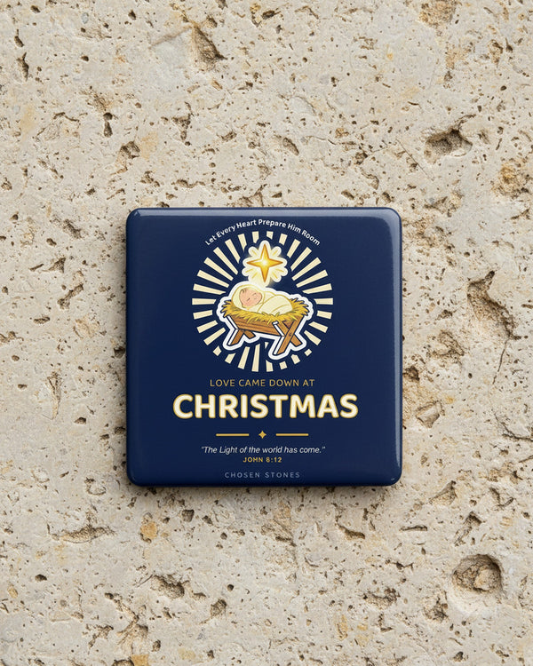 Christmas Magnet — Love Came Down at Christmas (Dark), product photo