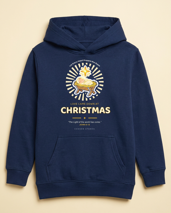 Christmas Hoodie — Love Came Down at Christmas (Dark)
