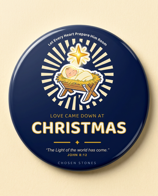 Christmas Magnet — Love Came Down at Christmas (Dark)