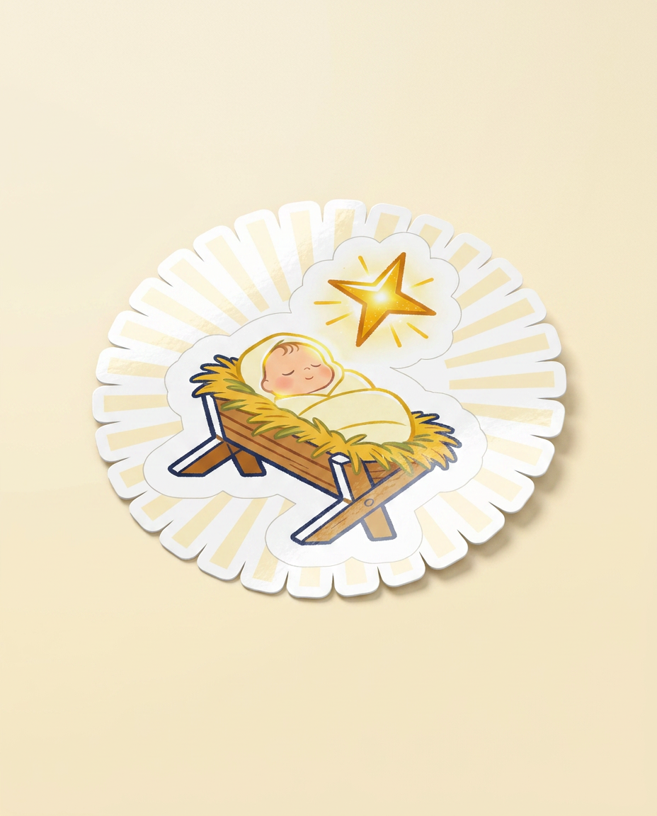 Christmas Sticker — Love Came Down at Christmas (Dark)