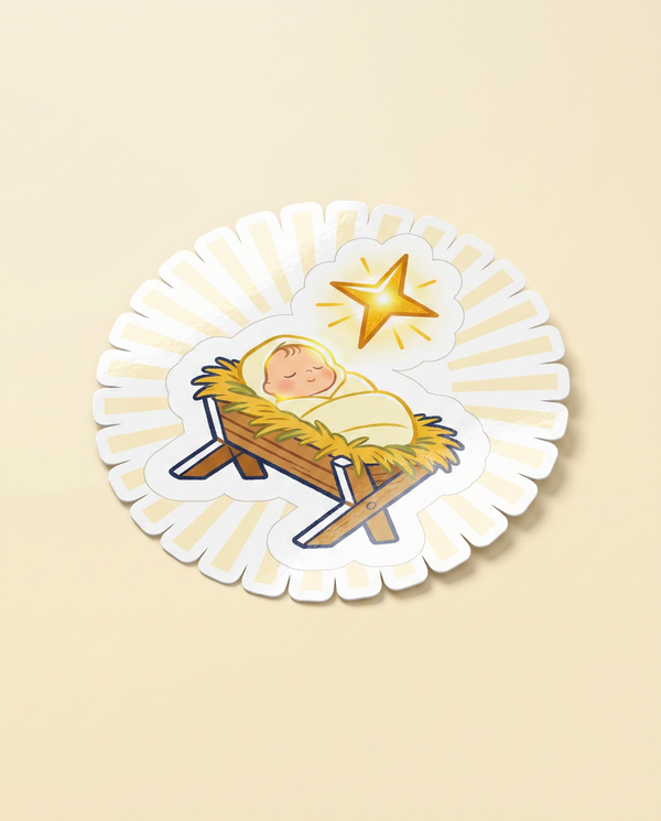 Christmas Sticker — Love Came Down at Christmas (Dark)