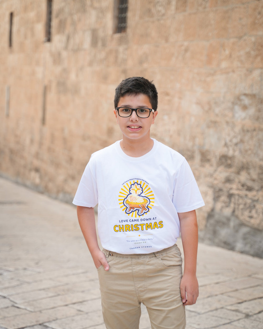 Christmas T-Shirt — Love Came Down at Christmas (Light)